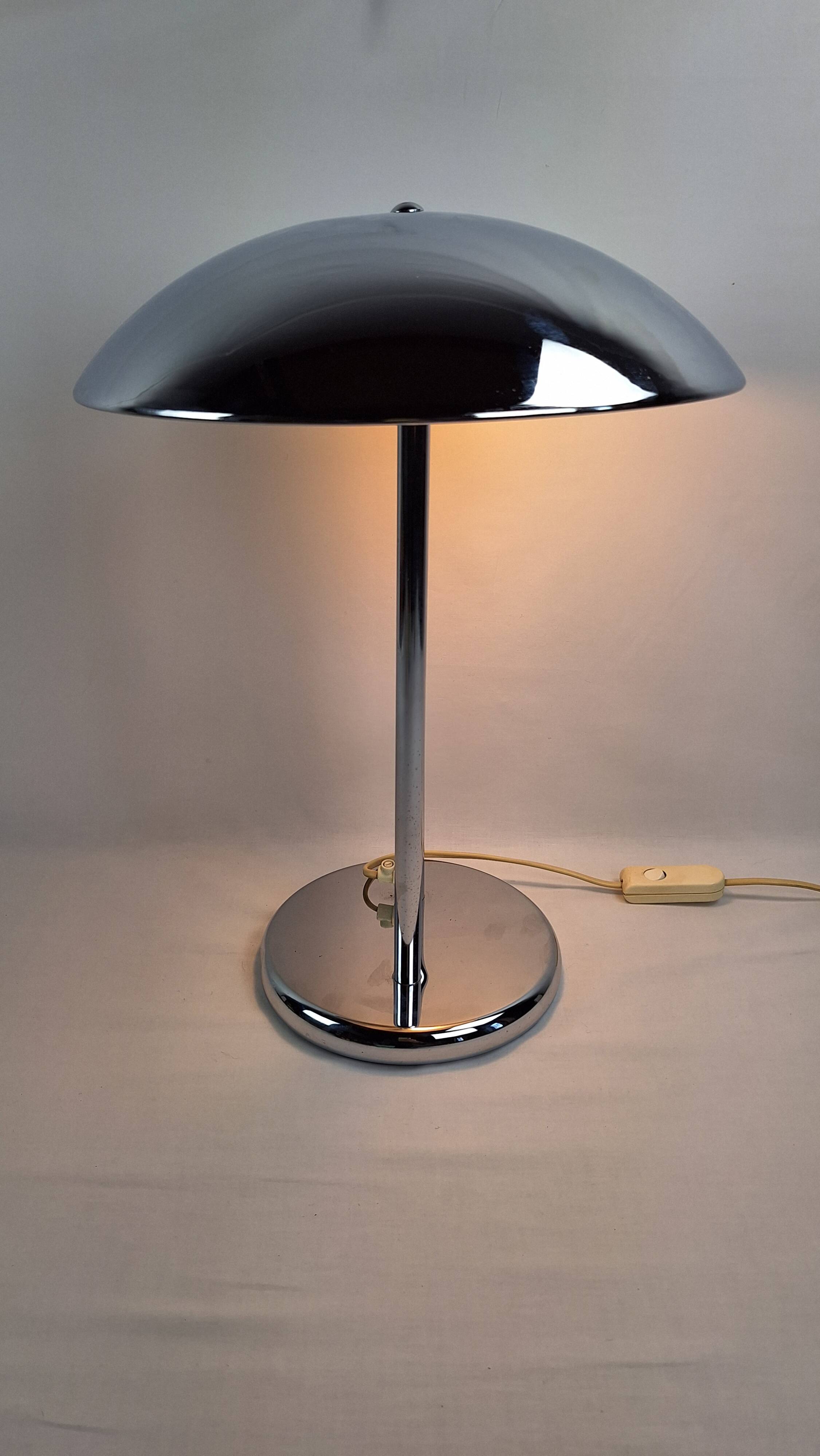 Vintage chrome lamp by Robert Sonneman, Space Age, Midcentury.