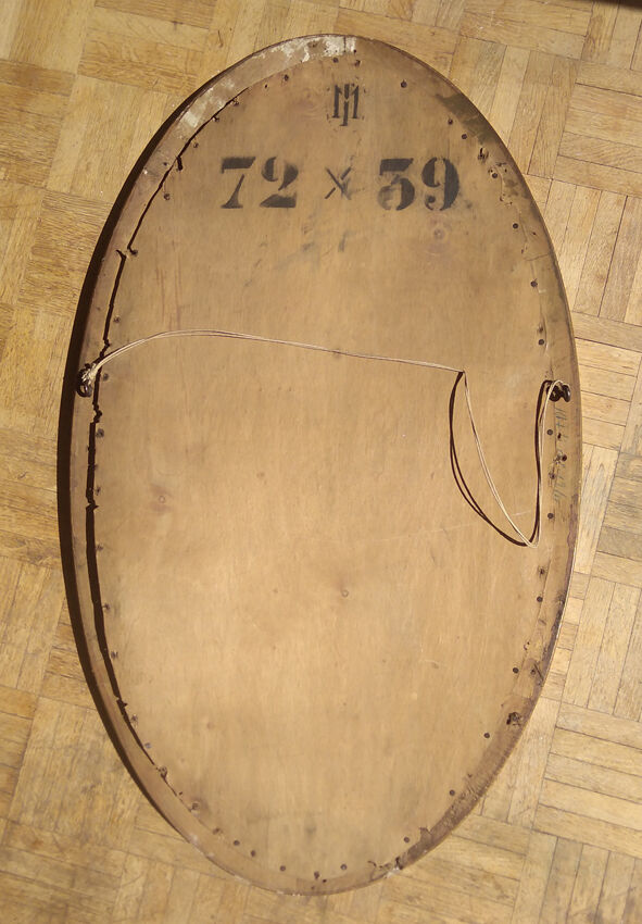 Art deco oval mirror - 81x48cm