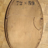 Art deco oval mirror - 81x48cm