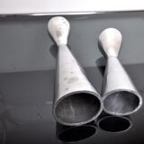 Pair of Swan candlesticks by Matthew Hilton, England, 1980