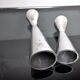 Pair of Swan candlesticks by Matthew Hilton, England, 1980