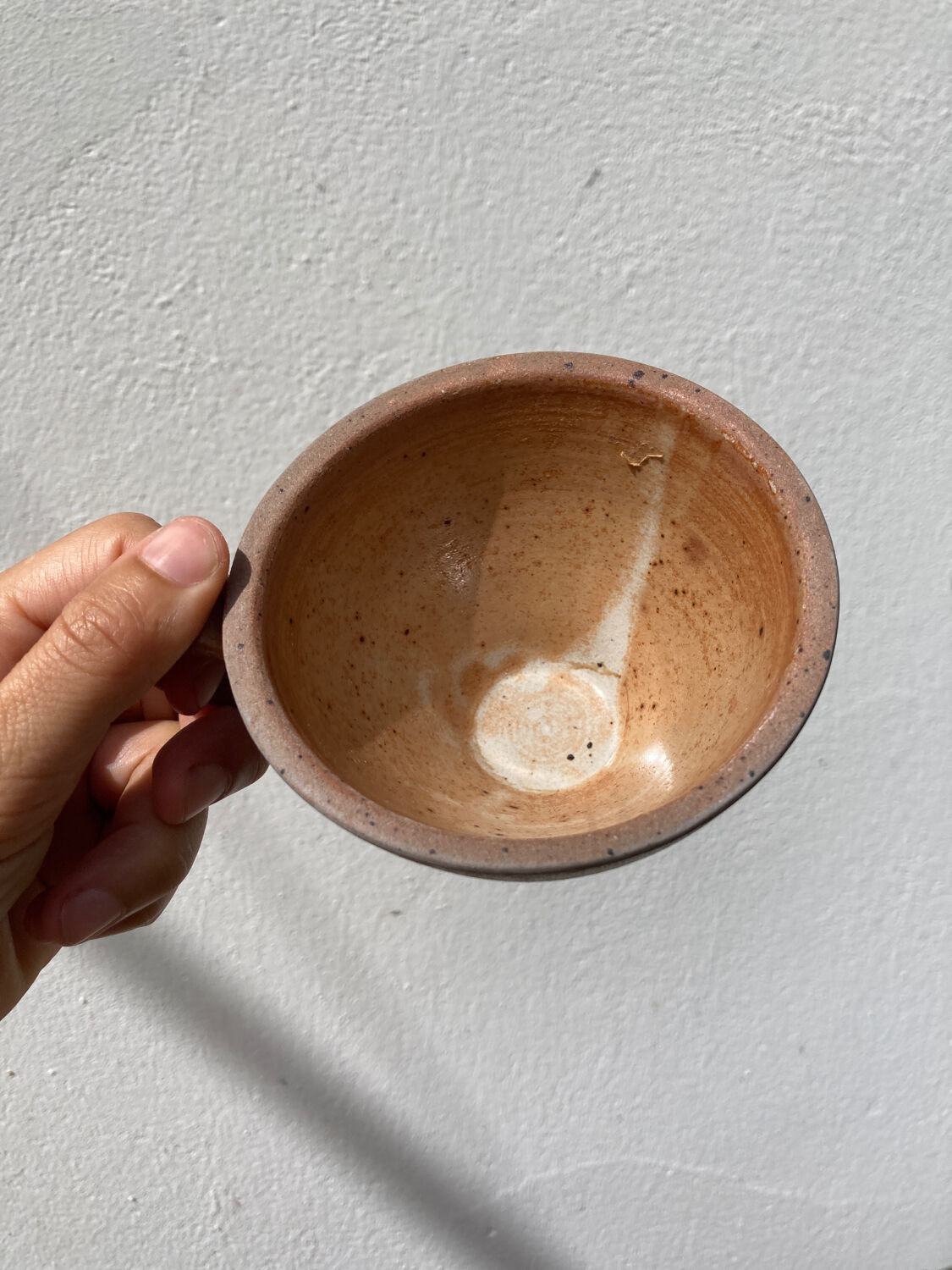 4 vintage stoneware cups