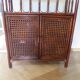 Support buffet bibus woven rattan 2 doors in caning - vintage 60s/70s