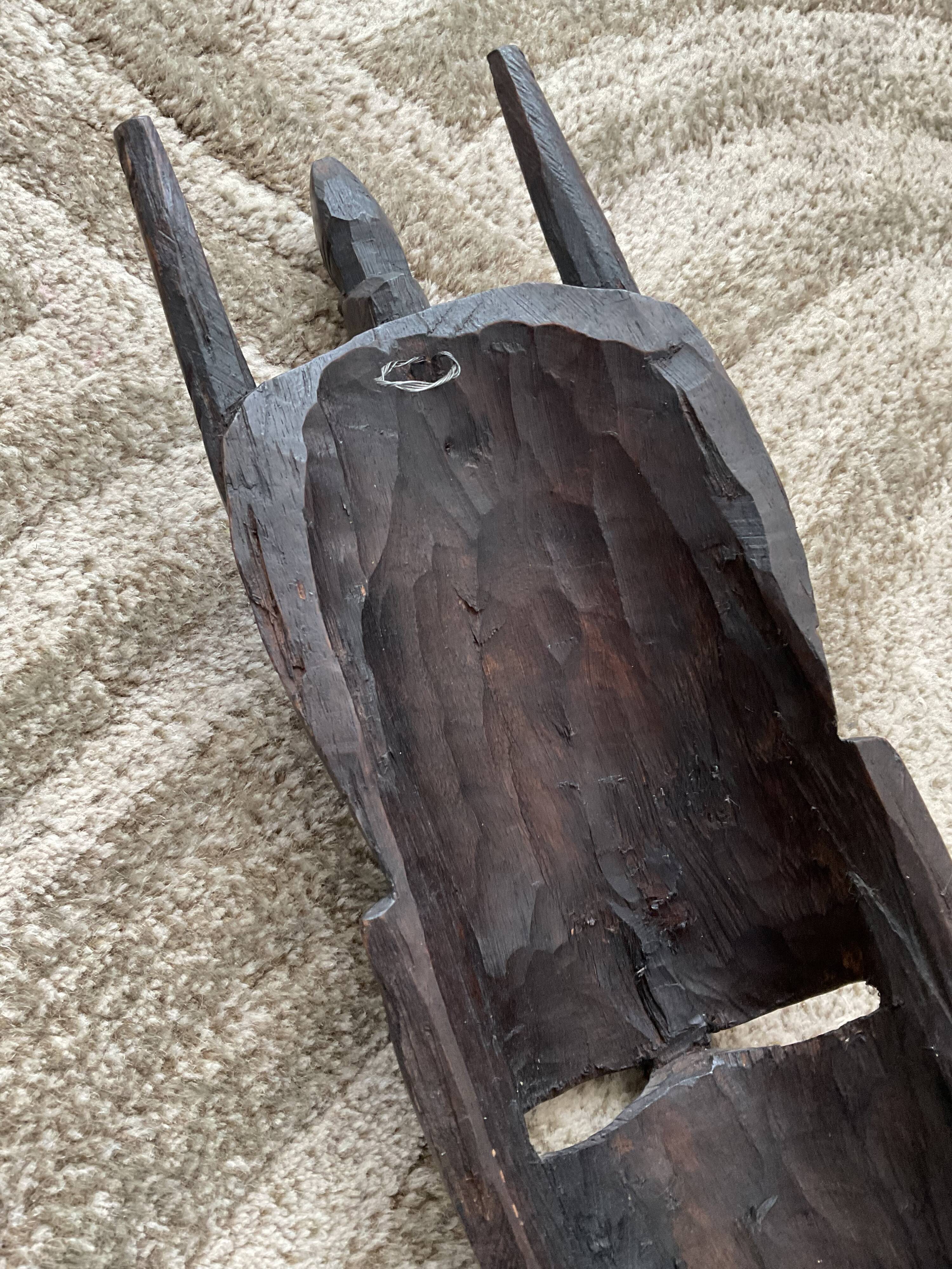 African carved ebony mask