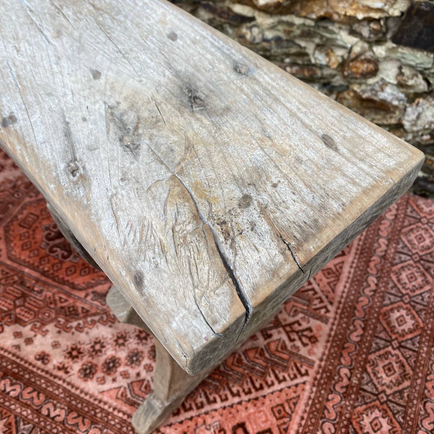 Old bistro bench 99cm