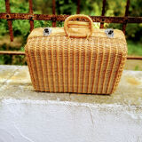 Wicker suitcase