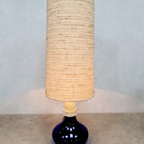 Italian blue glass floor lamp Selenova 60s