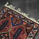 Vintage handwoven Hamadan oriental rug, Middle East, 1960s.