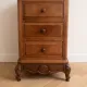 Antique wooden and marble chest of drawers.
