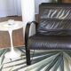Polhem leather armchair by T. Björklund for Ikea