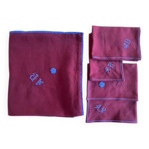 Nappe ancienne et ses - coton