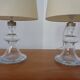 Glass table lamps by Michael Bang for Holmegaard, 1970s, set of 2.