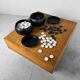 Complete Go Game Board Goban Kaya, 1930s, Japan