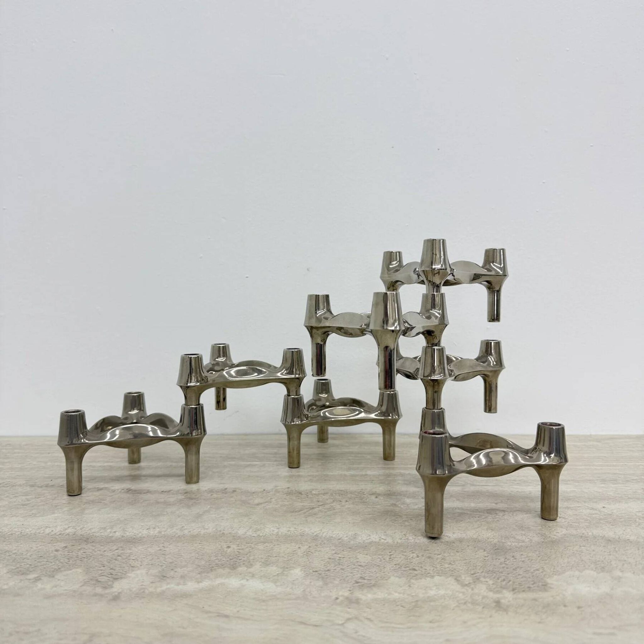 Large XL candlestick by Fritz Nagel & Ceasar Stoffi, manufactured by BMF, 1960s