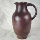 Sandstone pitcher with brown glaze - red by Geneviève BAPTENDIER Laurence MOLINARD