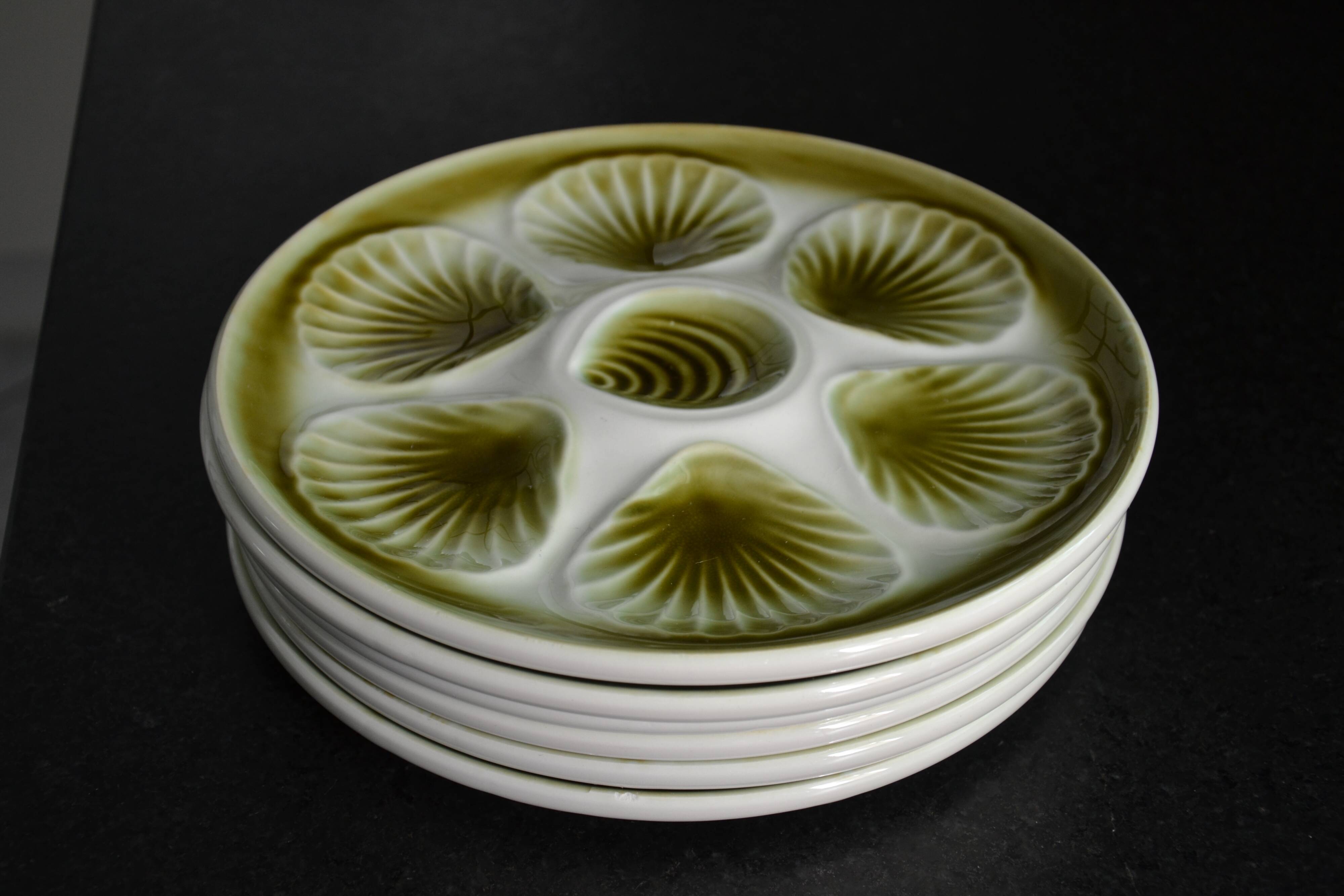 6 Moulin des loups oyster plates