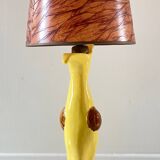 Vintage signed art ceramic lamp