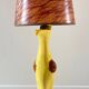 Vintage signed art ceramic lamp