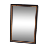 Antique mirror/black and gold frame