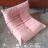 Fireside chair Togo rose by Michel Ducaroy for Ligne Roset