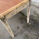 Farmhouse table made of solid wood and lino from the 19th century, renovated.