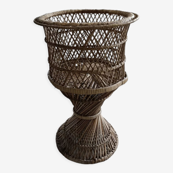 Plant holder, rattan pot cover