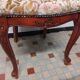 Louis XV Style Chair in Wood and Floral Fabric