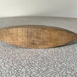 Wooden pond toy, small flat boat, old toy