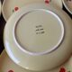 Hand-painted earthenware tea set – red apple motif