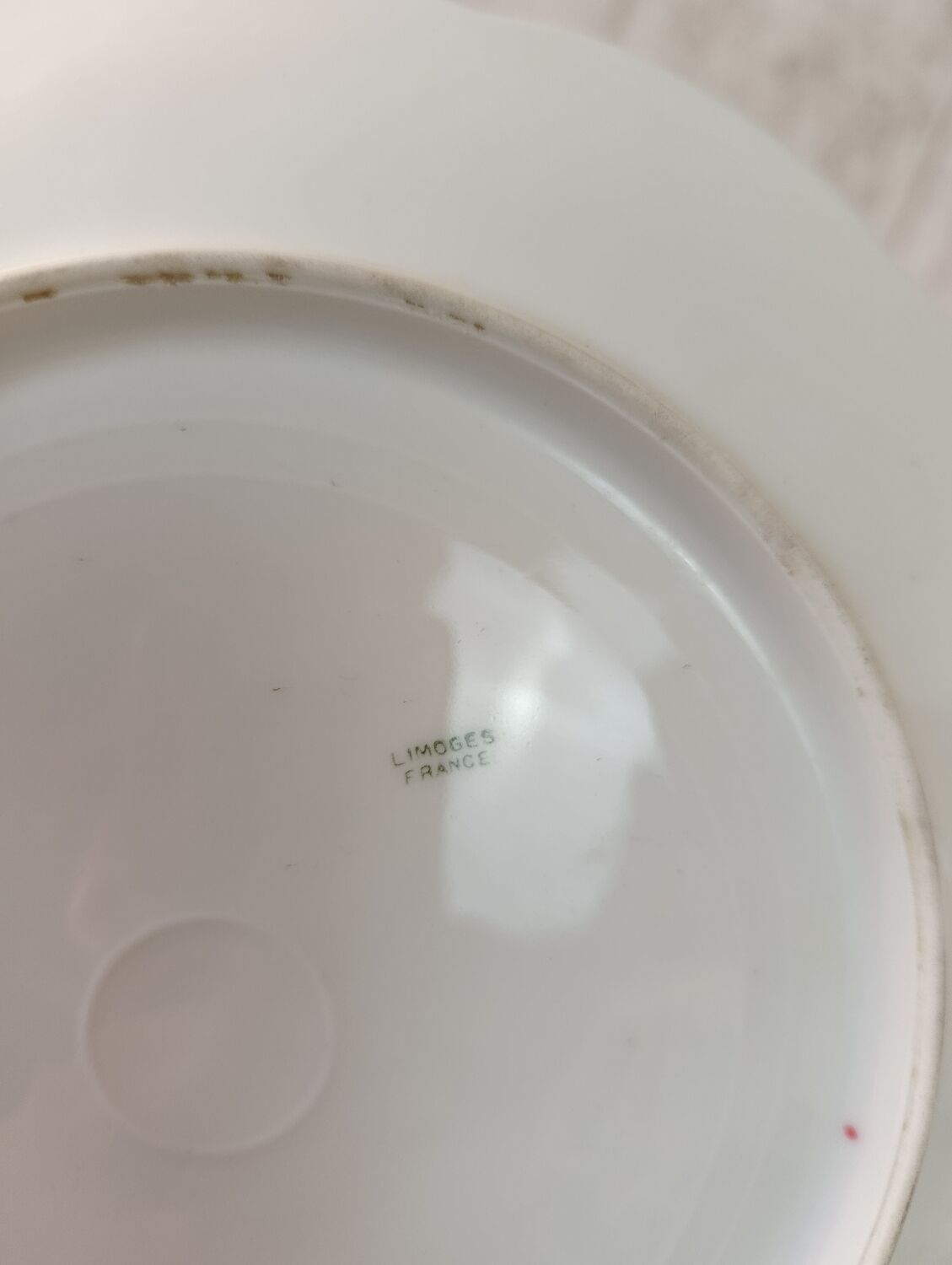 Service platter in Limoges porcelain