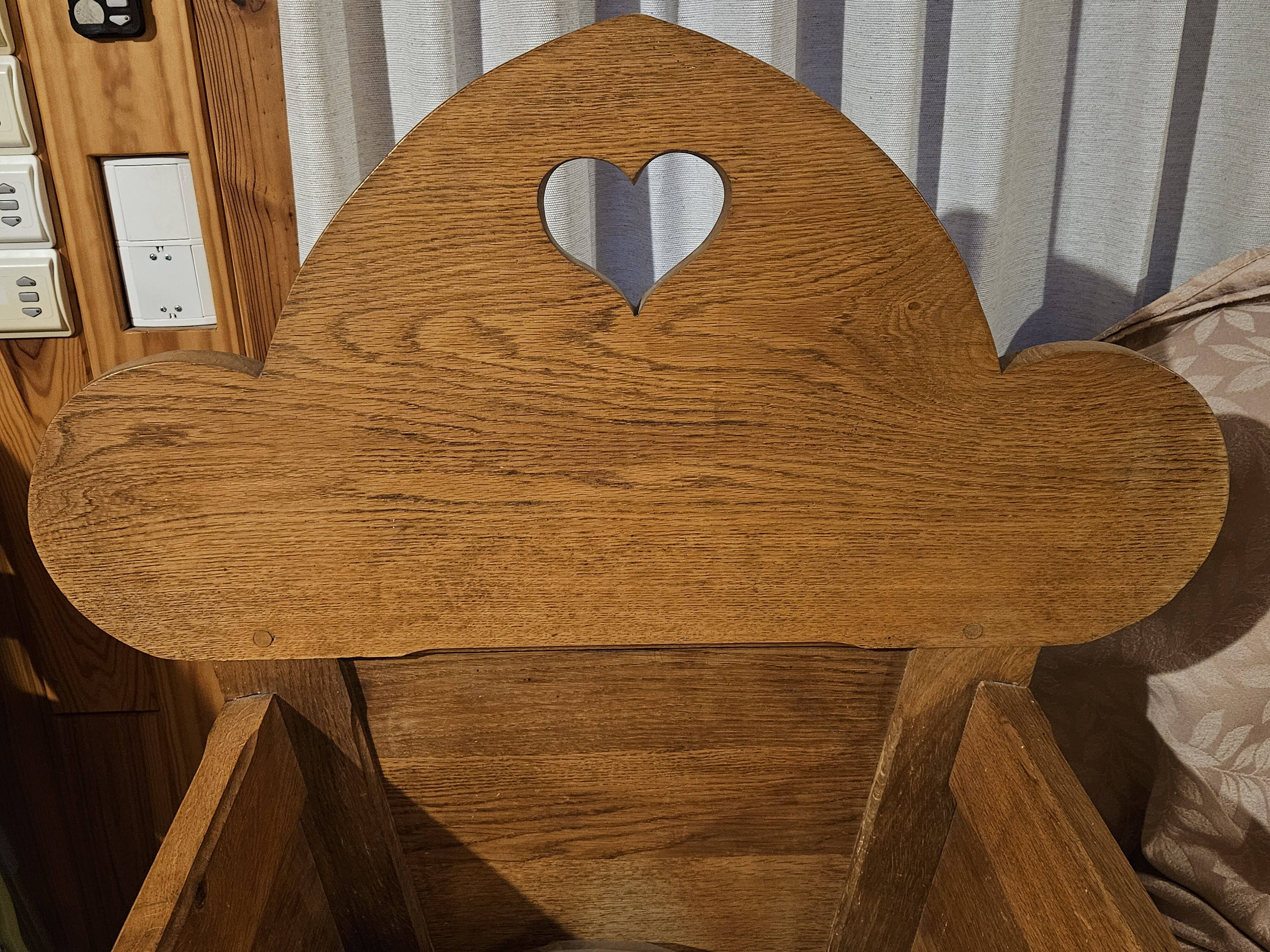 Berceau ancien chêne massif