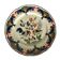 Old earthenware plate Orchies decorated with roosters 20th century