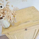 Antique Parisian sideboard in patinated ochre