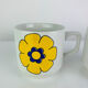 2 porcelain cups Tognana Italy seventies, flowers