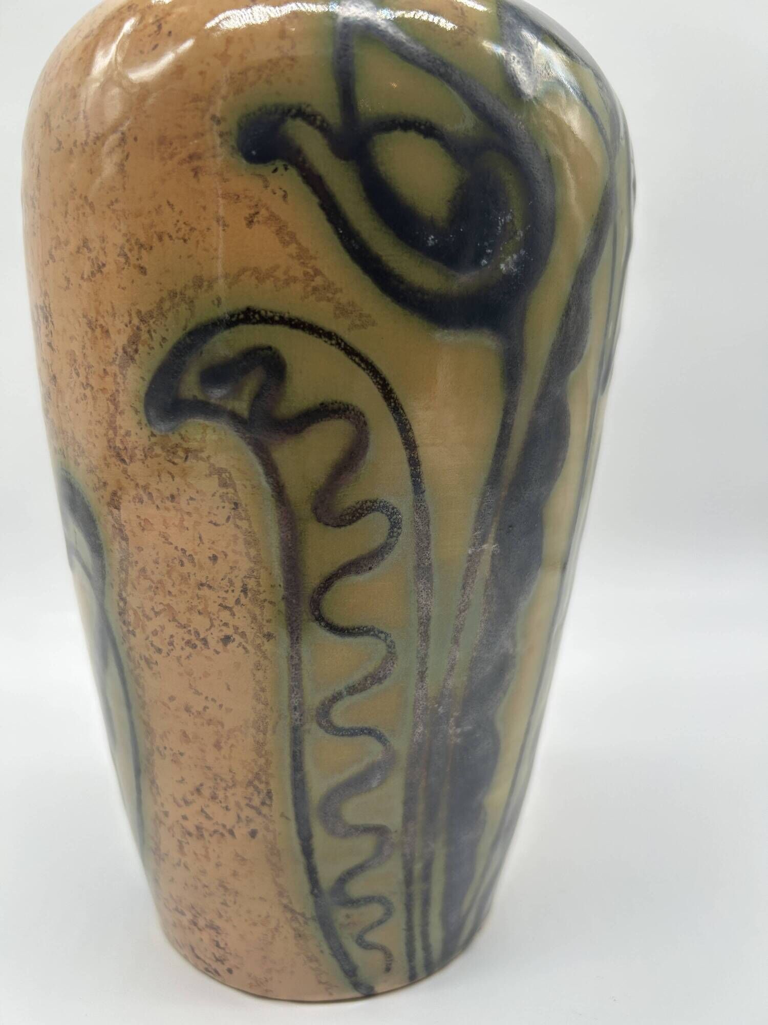 Art deco vase attributed to louis randour for saint-ghislain