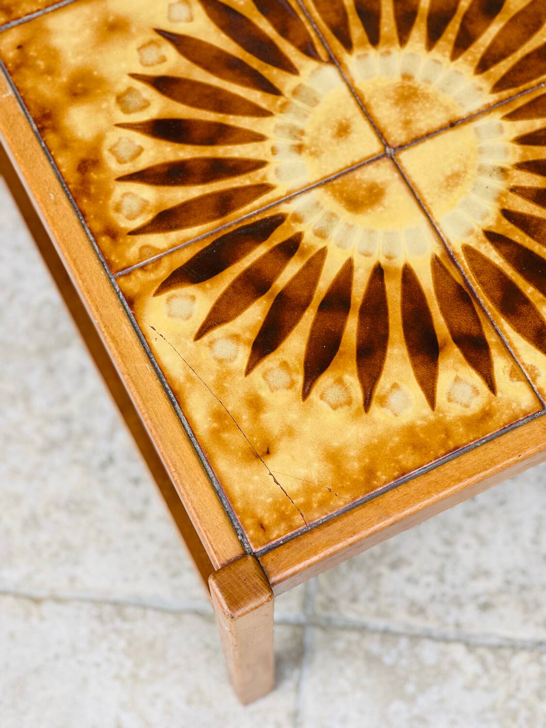 Vintage teak coffee table from the 1960s.