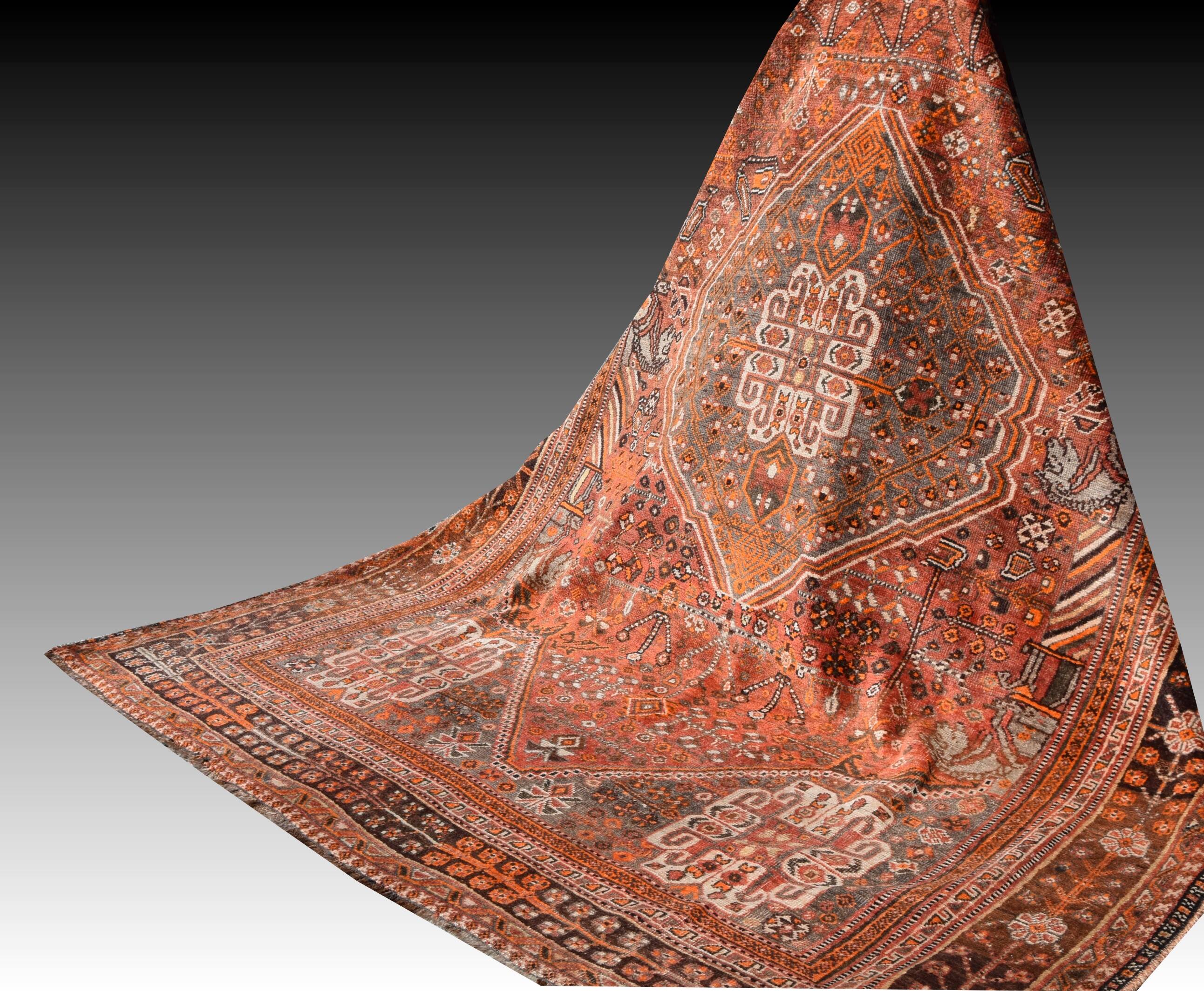 Tribal Oriental Rugs: 2.96 X 2.07 Meters