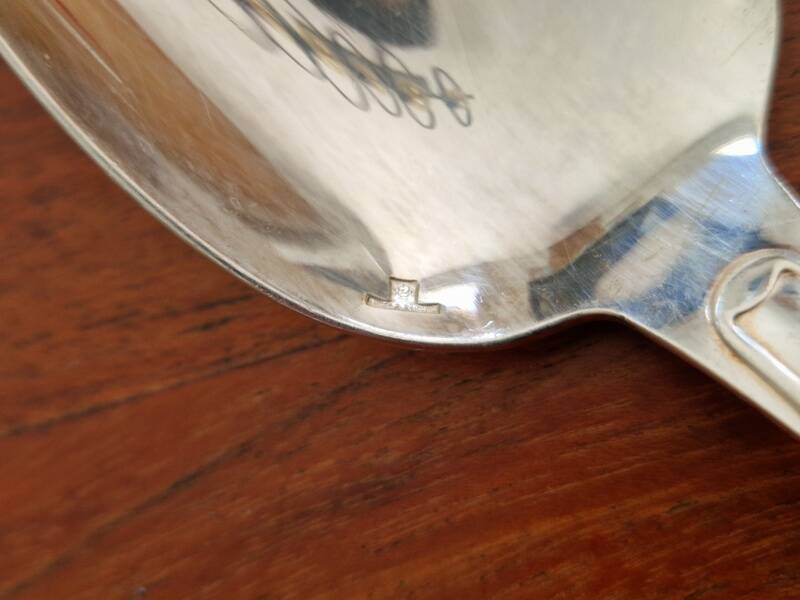 Christofle - Set of 2 Versailles model silver-plated table spoons