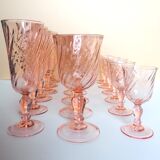 18 rosaline pink foot glasses