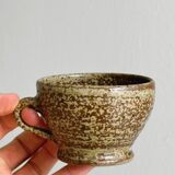 3 rustic handmade ceramic mugs