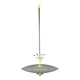 Vintage ceiling light in glass and aluminium, Italy, 1950s.