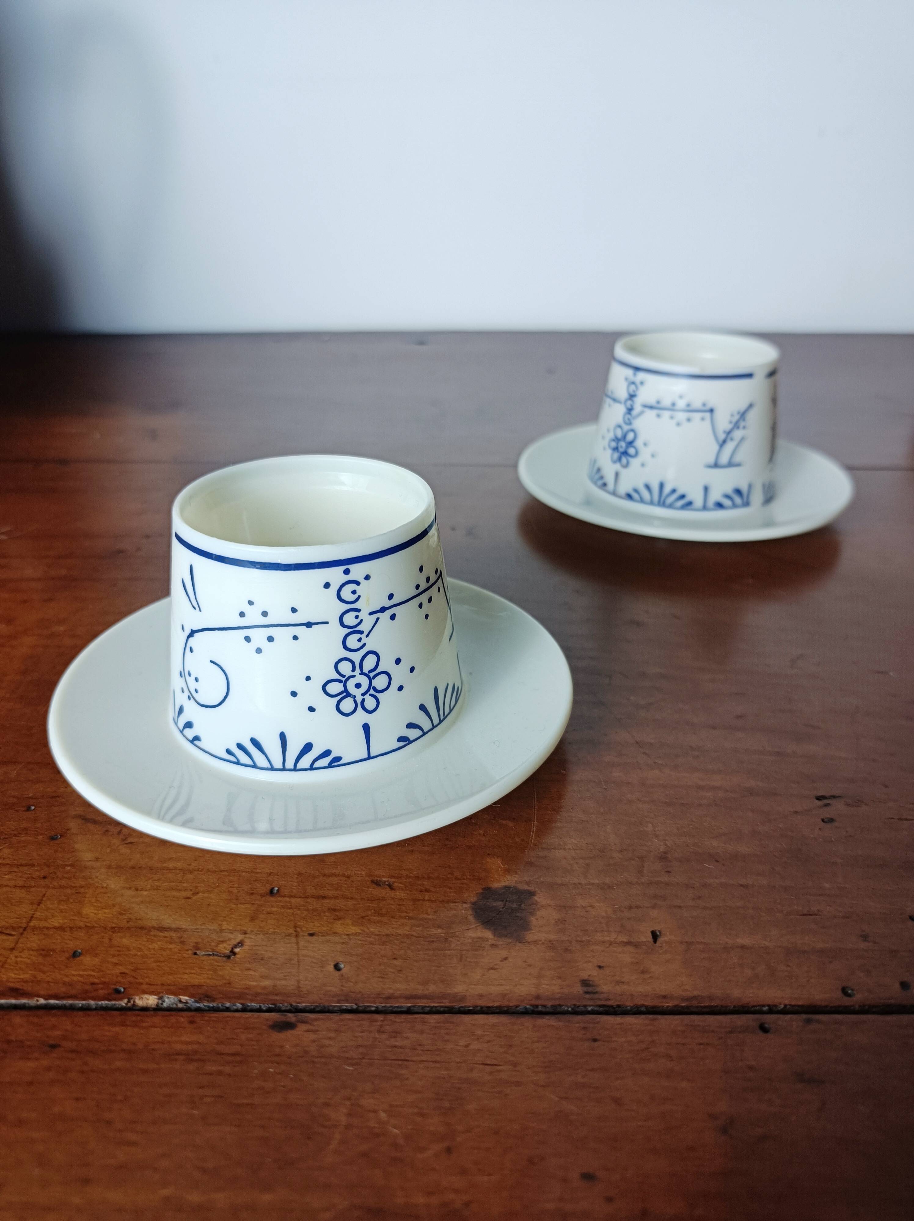 Set of 2 egg cups, Copenhagen decor