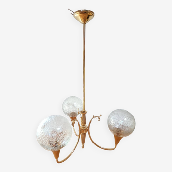 Vintage chandelier 3 globes