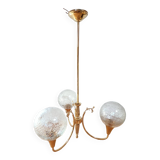 Vintage chandelier 3 globes