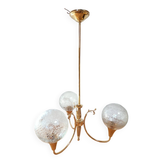 Vintage chandelier 3 globes