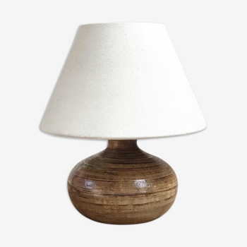 Lampe vintage en grès vernissé