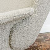B7041 Armchair in Grey Boucle from Zakłady Przemysłu Meblarskiego Radomsko, 1970s