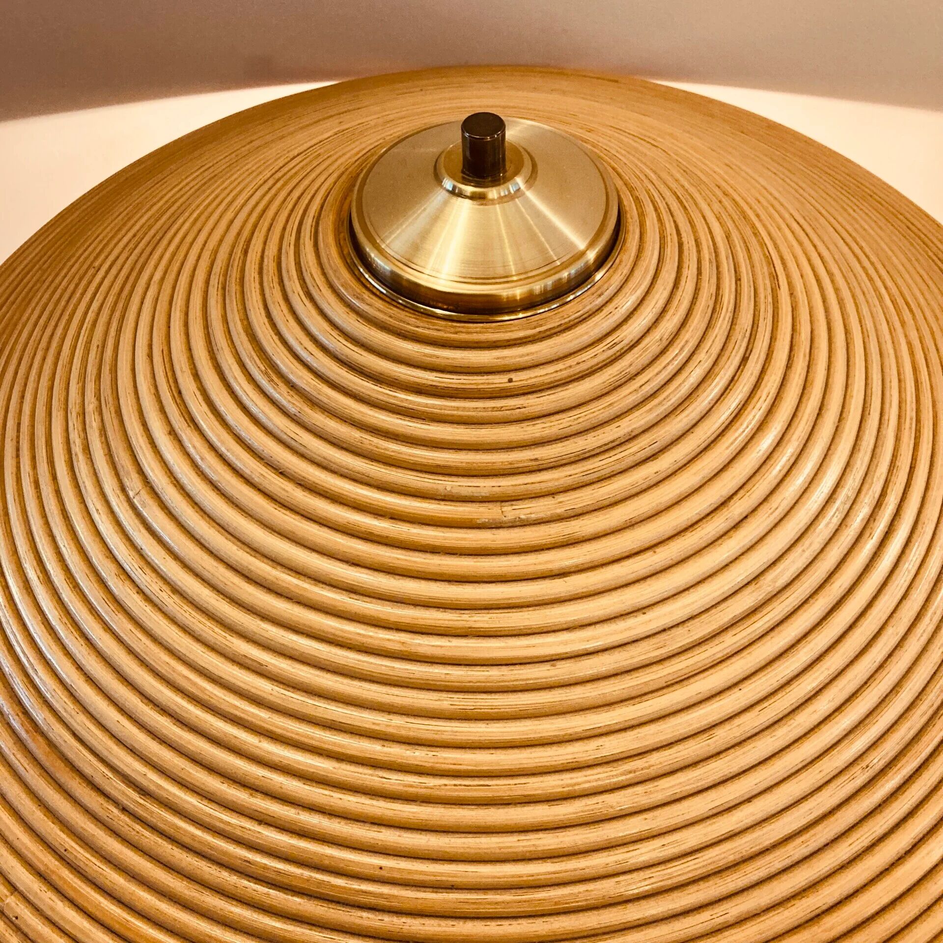 Pencil reed table lamp 1970s