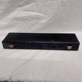 Service a découper en métal argenté 1900