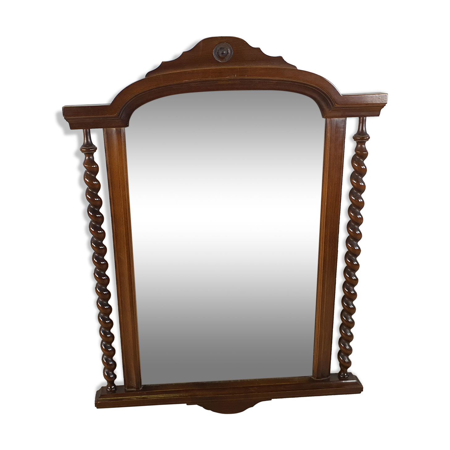 Vintage turned mirror from 80s